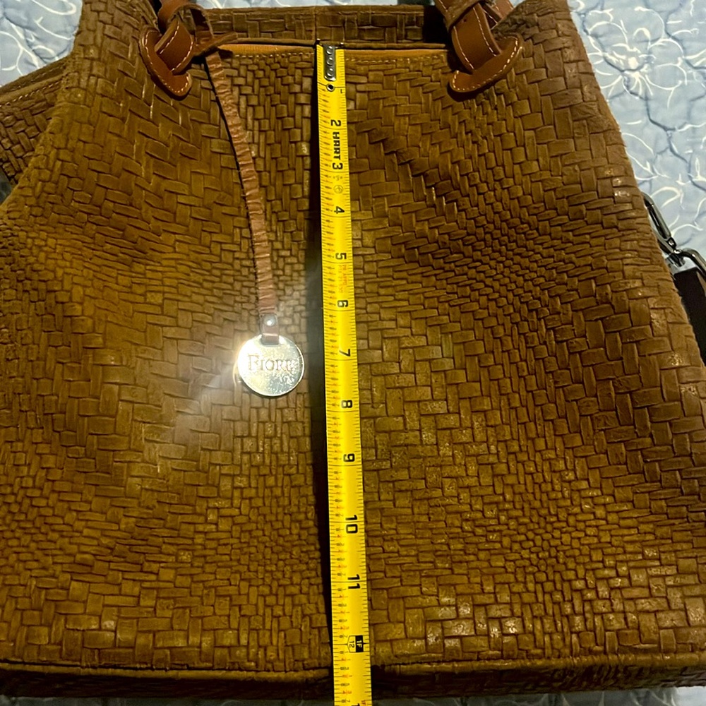 Pre-loved Fiore Handbag - Brown Leather, made in Italy - Picture 7 of 10